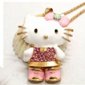 Pink Cat Necklace